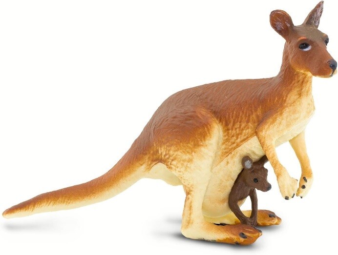 Safari Ltd 292029 Kangaroo With Baby 10 Cm Series Wild Animals