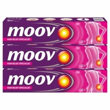 Moov Fast Pain Relief Cream with Nilgiri Oil 50g Pack of 3 Ayurvedic Ointment