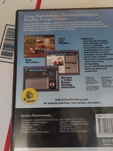 New Math Detective A1 Thinking Reading Writing Mathematics CD-Rom Grades 5-6#191 - Picture 5 of 7