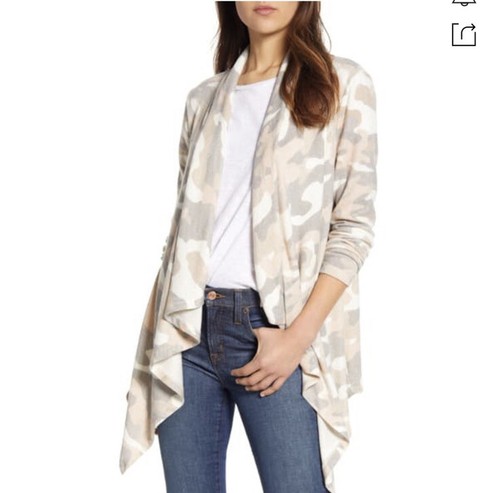 Bobeau Waterfall Camo Cardigan | eBay