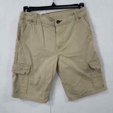 Wrangler Boys Tan Adjustable Cargo Shorts Khaki Multiple Pockets Size 14