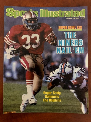Roger Craig Signed SAN FRANCISCO 49ERS 8x10 Photo