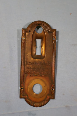 Brass Metal Dial ESCUTCHEON for a RCA Radiola 17 Antique Tube Radio