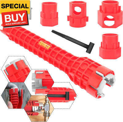 Faucet and Sink Installer Tool（14 in 1） Multifunction sink wrench sink drain wre