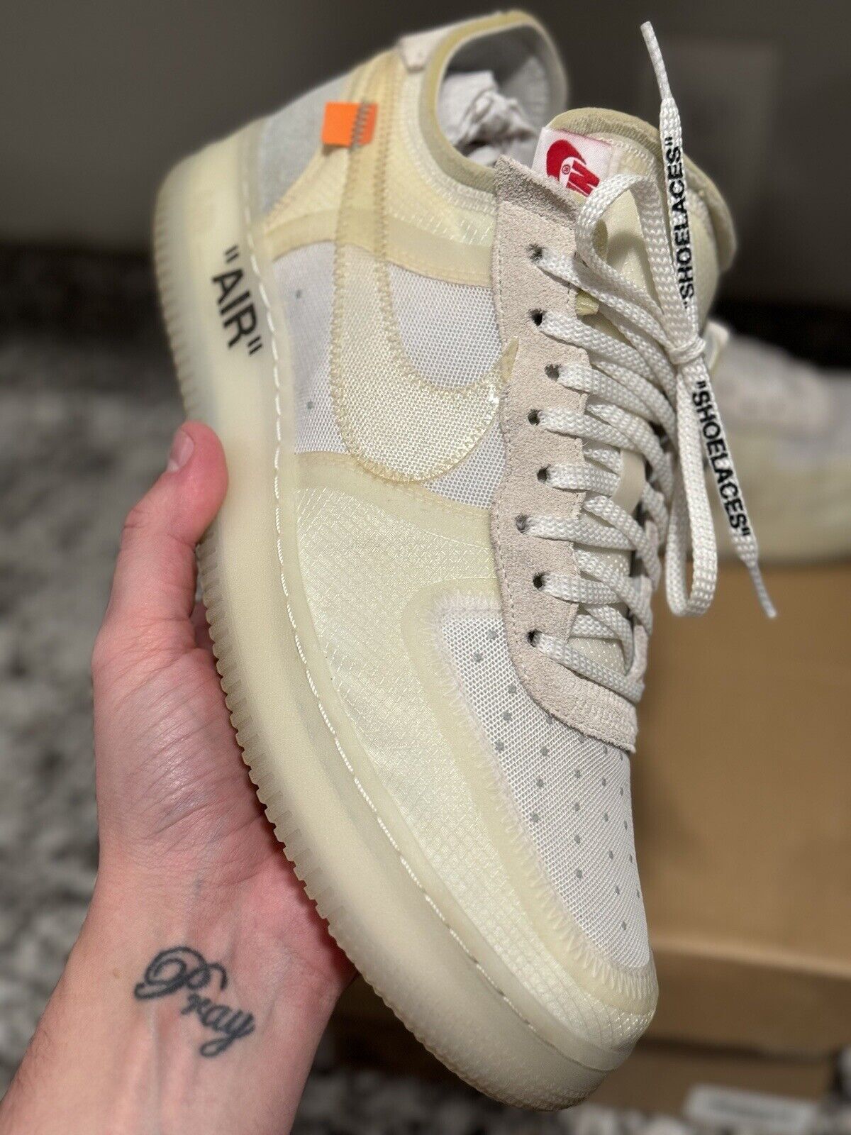 Size+11.5+-+Nike+Air+Force+1+Low+x+OFF-WHITE+The+Ten+2017 for sale online