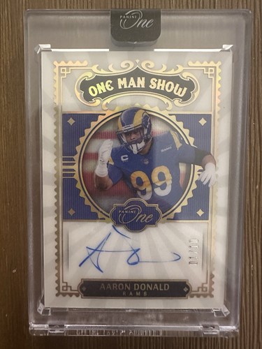 2021 Panini One Aaron Donald One Man Show Auto Gold /10 #176 - 第 1/2 張圖片