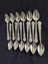 12 Demitasse Spoons Set Mini Coffee Tea Spoon Stainless Steel Dozen