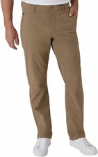 WEATHERPROOF VINTAGE MENS PERFORMANCE WEATHER FLEX FLAT FRONT PANT TAN 38x32 NWT
