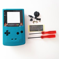 Teal Green Super Bros. Mario Housing Shell for Nintendo Game boy Color GBC