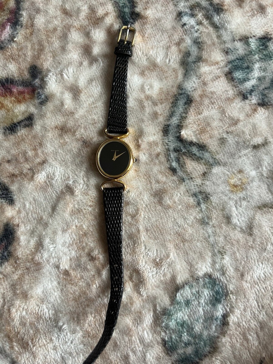 Movado Museum Watch 20 1480 305 Women's Leather Band Classic