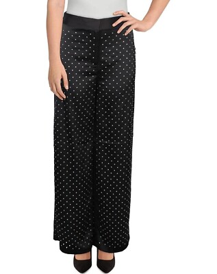 Danielle Bernstein Women's Studded Wide Leg Party Pants, MSRP $89