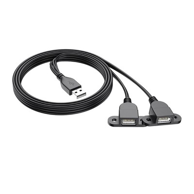Durable USB Charging Extension Cord USB Splitter Y Cable TPE Coating Cable