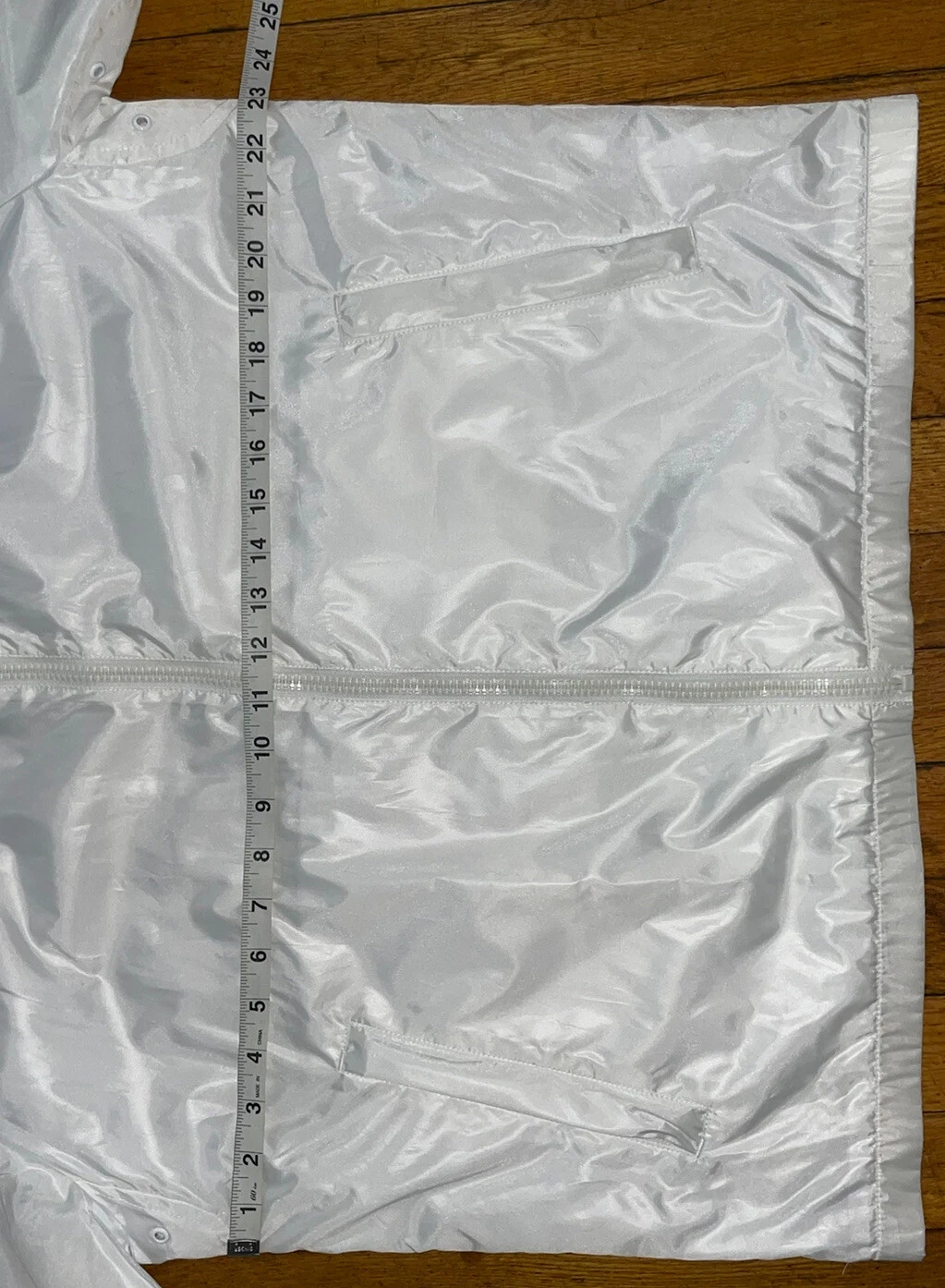 NWT Perry Ellis Full Zip Hooded Mens Size XL Jacket White - product detail image 5