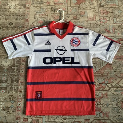 Bayern Munich Lizarazu #3 Munchen Adidas Opel Soccer Futbol Vtg
