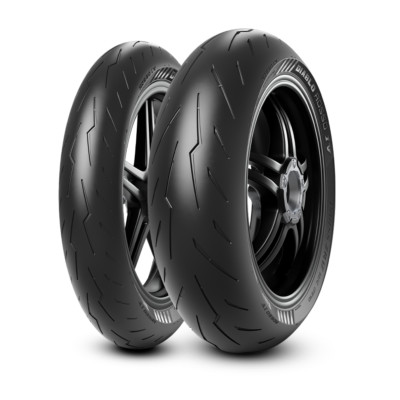 Pirelli DIABLO ROSSO IV 120/70 ZR 17 And 200/55 ZR 17 Tire Set