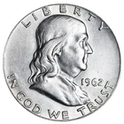 1962-D Franklin SILVER Half Dollar Brilliant XF/AU Complete Your Album!