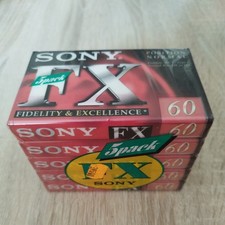 Lot de 5 cassettes audio K7 vierge enregistrables SONY FX
