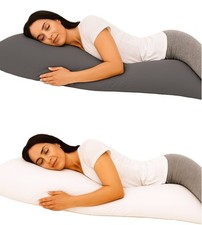Seitenschläferkissen Stillkissen 40x145 cm ergonomisch lang für Schwangerschaft
