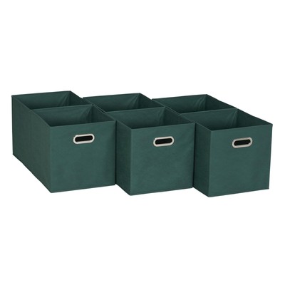 Household Essentials Foldable Fabric 11  L x W x H, Forest Green 