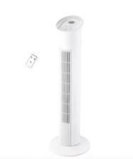 Premium 32" Tower Fan Oscillating 90 Degrees 3 Speed  + Remote ! New + FastDel