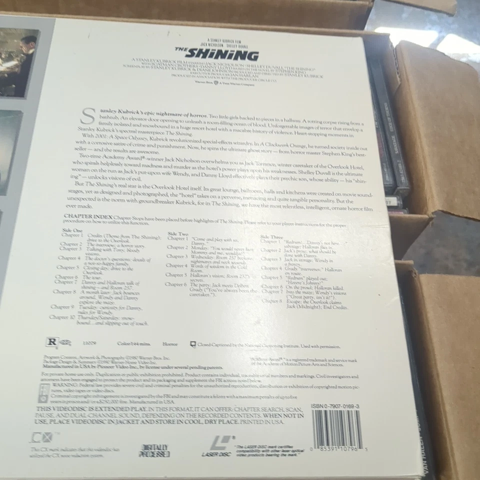 The Shining - Laserdisc LD - Stanley Kubrick Jack Nicholson *Super Clean Discs* Foto 2 de 2