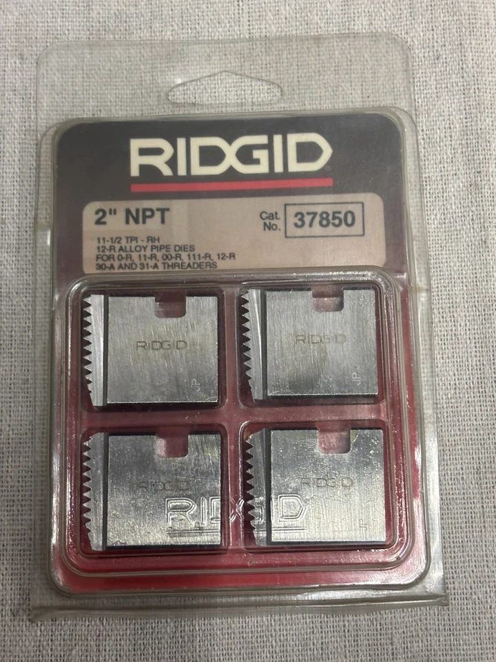 Ridgid 37850 2” NPT Pipe Threading Dies - Image 2 of 4