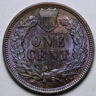 1907 Indian Head Cent Penny UNC *UNCIRCULATED* MS TONED E166 YKNM