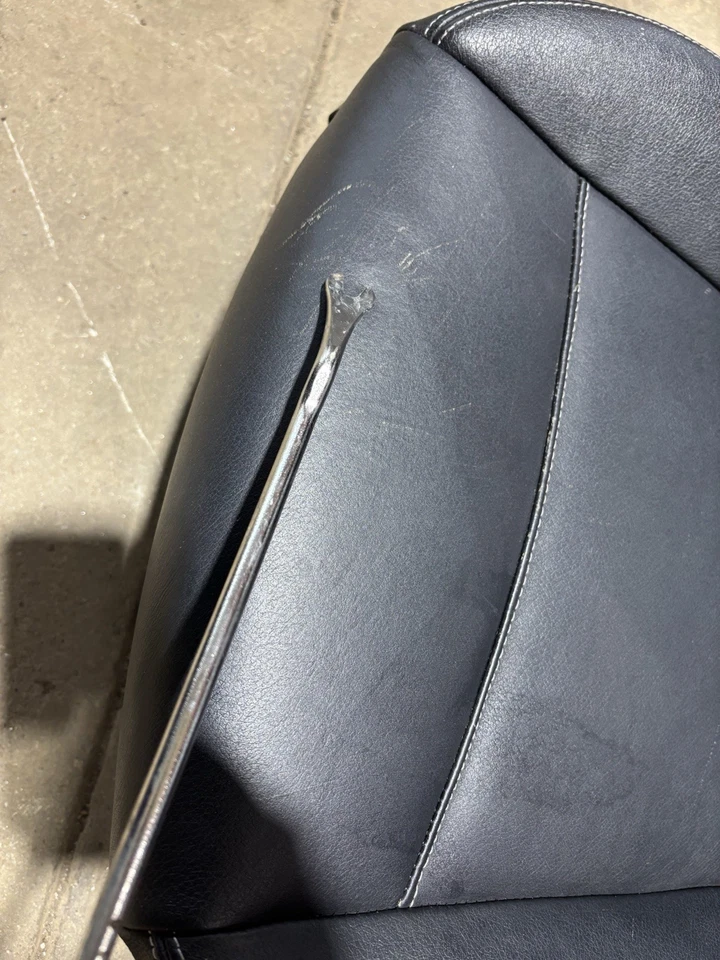 Переднее правое пассажирское электрическое кожаное сиденье в сборе 2013 BMW X3 X4 черное - Изображение 3 из 4