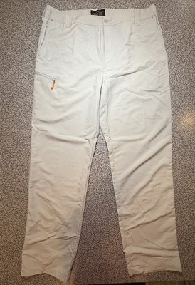 Orvis Trout Bum Pants Mens L (36x32) Tan Fishing Hiking Nature Dadcore Outdoor