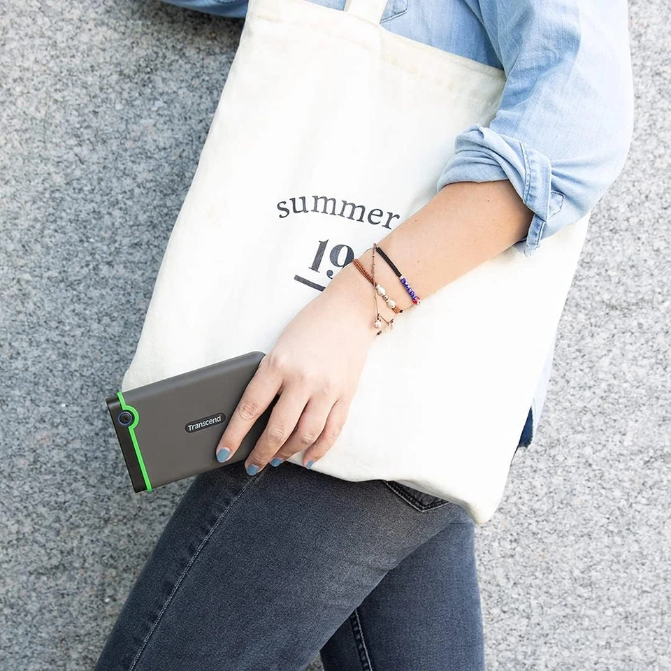 Transcend 4TB StoreJet 25M3S USB 3.1 Portable Hard Drive Rugged, Anti-Shock Resi - Image 2 of 4