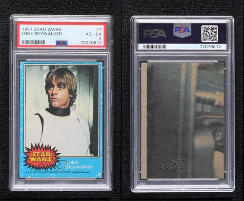 1977 Topps Star Wars Luke Skywalker #1 PSA 4 0cc8 - Picture 3 of 3