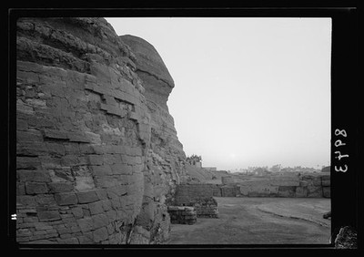 Photo:Giza Egypt 1930s Sphinx Pyramids Sunrise Scene