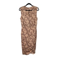 Black Halo dress Renata printed sleeveless sheath midi size 12 