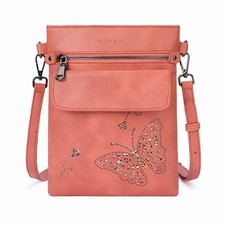 Crossbody Bags for Women Vegan Leather Cross Body Purse with Adjustable Strap...