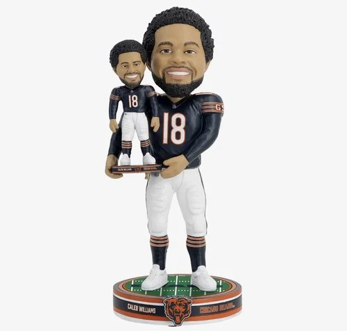 Caleb Williams Chicago Bears Bobble Dubblz Bobblehead NFL Limited Ed of ONLY 57!