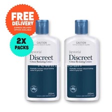 2 x Pack Restoria Discreet Unisex Color Restoring Cream Natural 250ml Free Ship