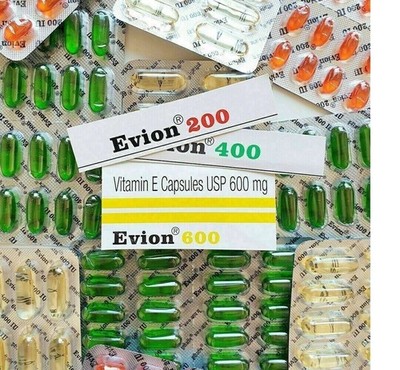 Vitamin E - Evion Capsules for Glowing Face Strong Hair Nails Glow Acne Wrinkles