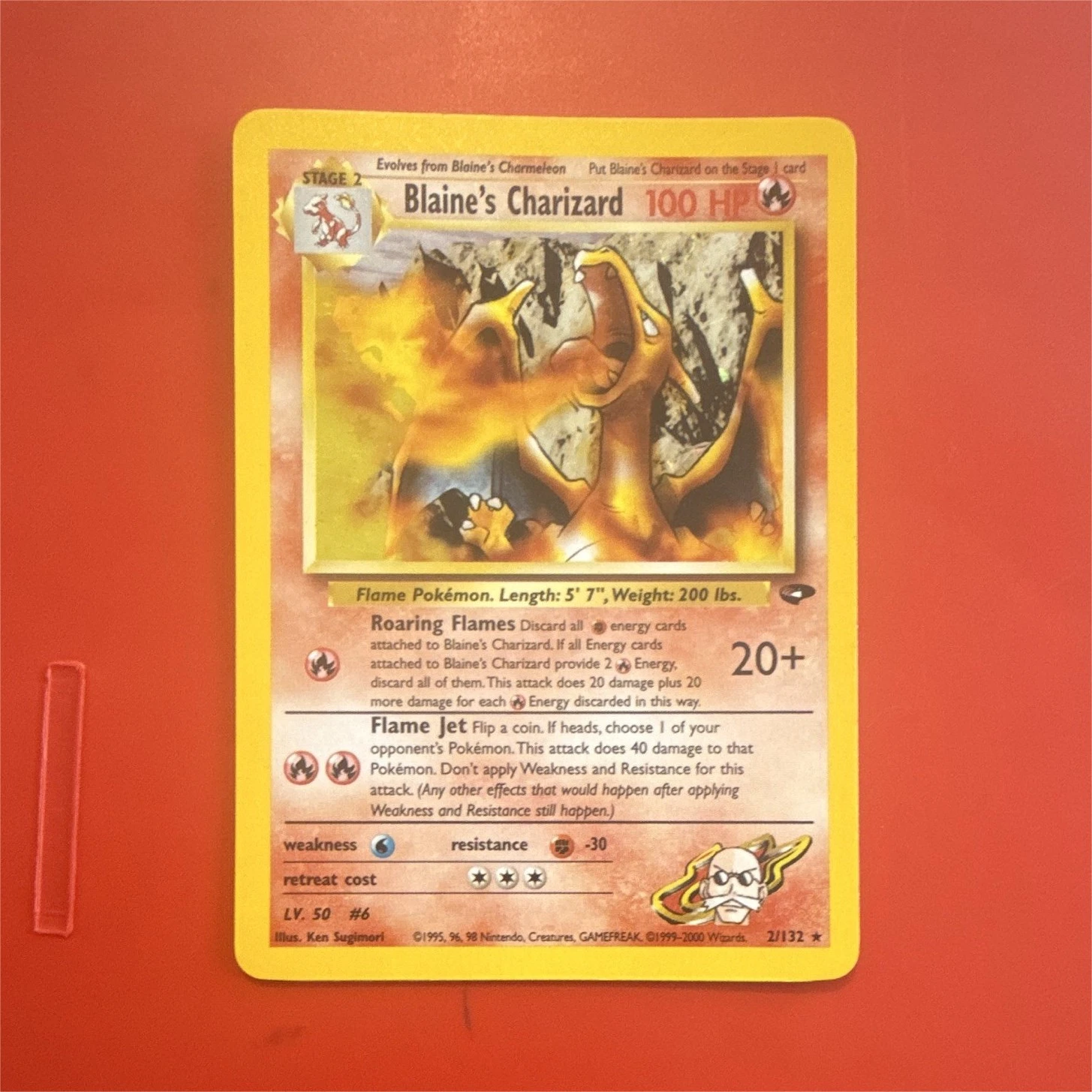 Wizards of the Coast Blaine's Charizard 2/132 Gym Challenge Holo Rare 1999