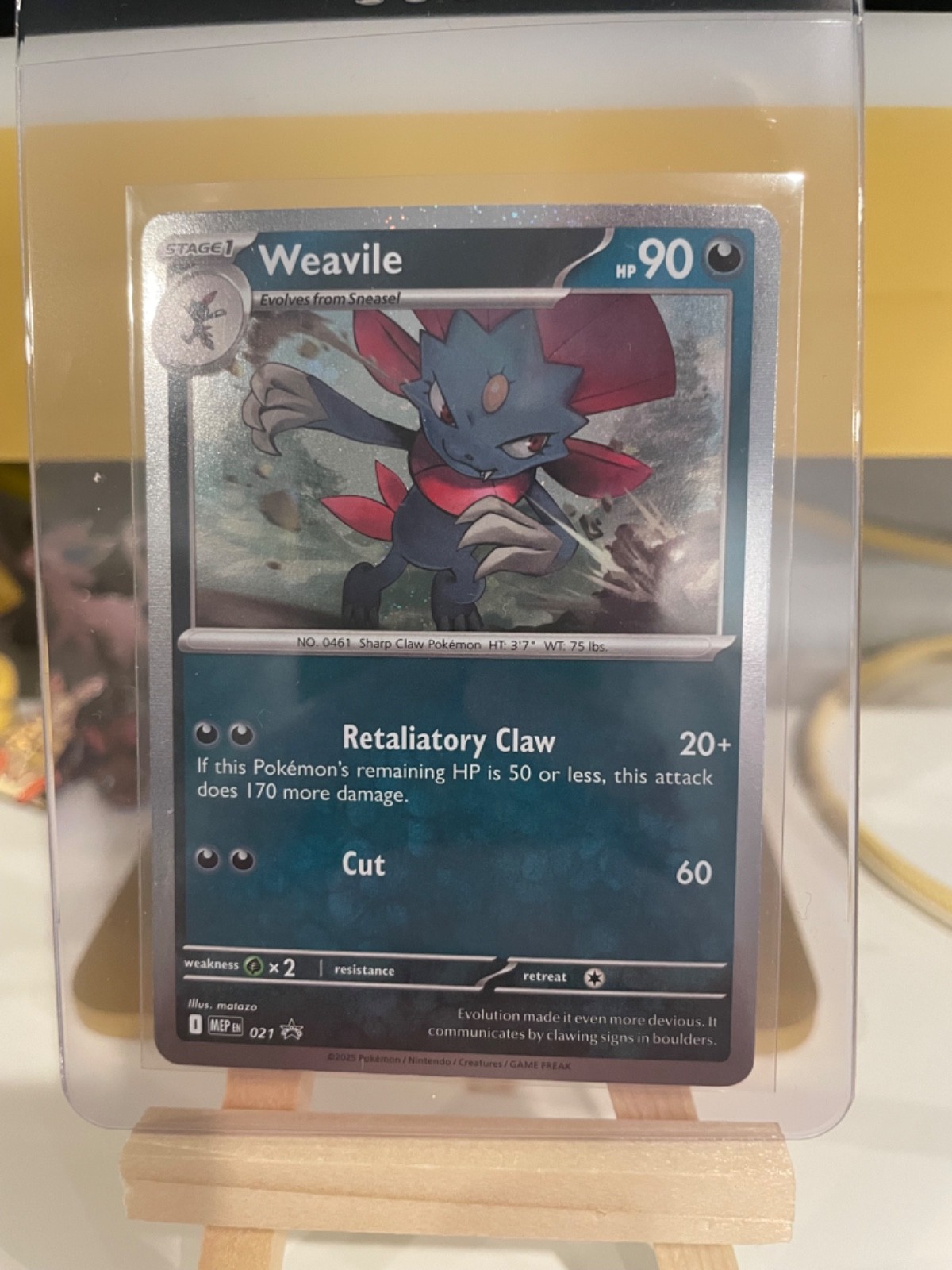 Weavile Black Star Promo (021) - Mega Evolutions - Pokémon TCG - NM