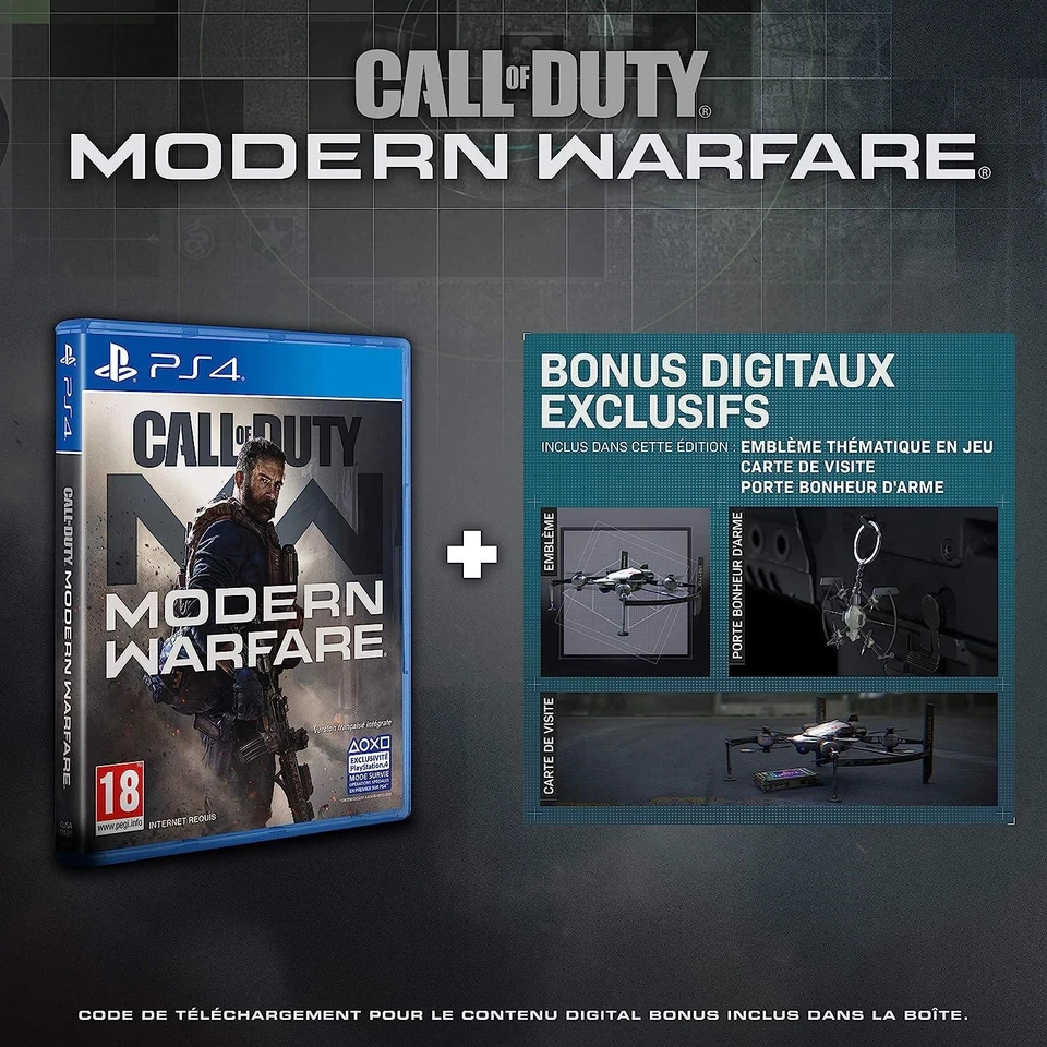Jeu PS4 Call Of Duty Modern Warfare - Edition Exclusive - Photo 1/1