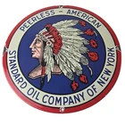 Vintage Peerless American Sign - Porcelain Standard Oil NY Advertising Gas Sign