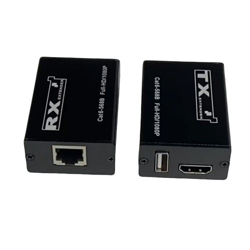 30M Aluminum USB KVM HDMI Extender RJ45 Cat6 Ethernet Network Cable Accessories - Picture 10 of 19