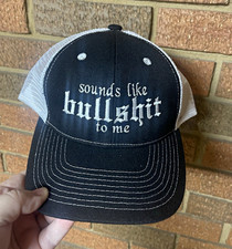 Black & White Mesh Back Trucker Hat Cap One S...