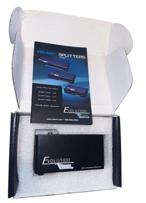 NEW Vanco EVSP1002 1x2 HDMI Splitter 4K2K 2160p w Power Supply NIB