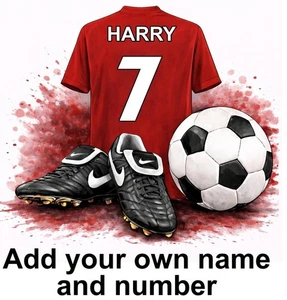 Liverpool Personalised Football Shirt Boots Self Adhesive Vinyl Sticker