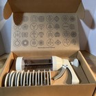 Pampered Chef 1525 Cookie Press 16 Discs White Baking Holiday Christmas Spritz
