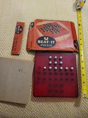 Vintage U-Beat-It Puzzle Brain Teaser Game- Incomplete- Precision Automatic Comp