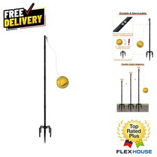 10 Ft Adjustable Tetherball Set for Outdoor Fun Durable Steel Construction
