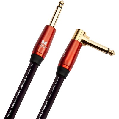 Monster Cable Prolink Acoustic Pro Audio Inst Cable, Right Angle/Straight 21'
