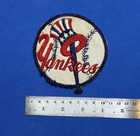 1960s New York Yankees Baseball 4in Patch! Vintage Design-Off Color-No Reserve! — photo 3